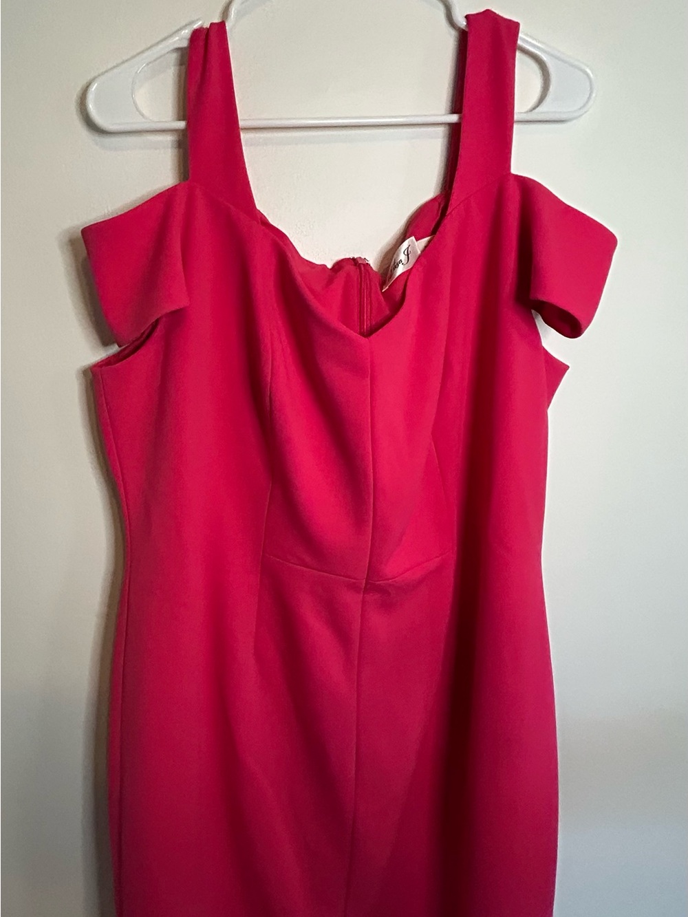 Eliza J Hot Pink Sleeveless Dress 16W-Lined